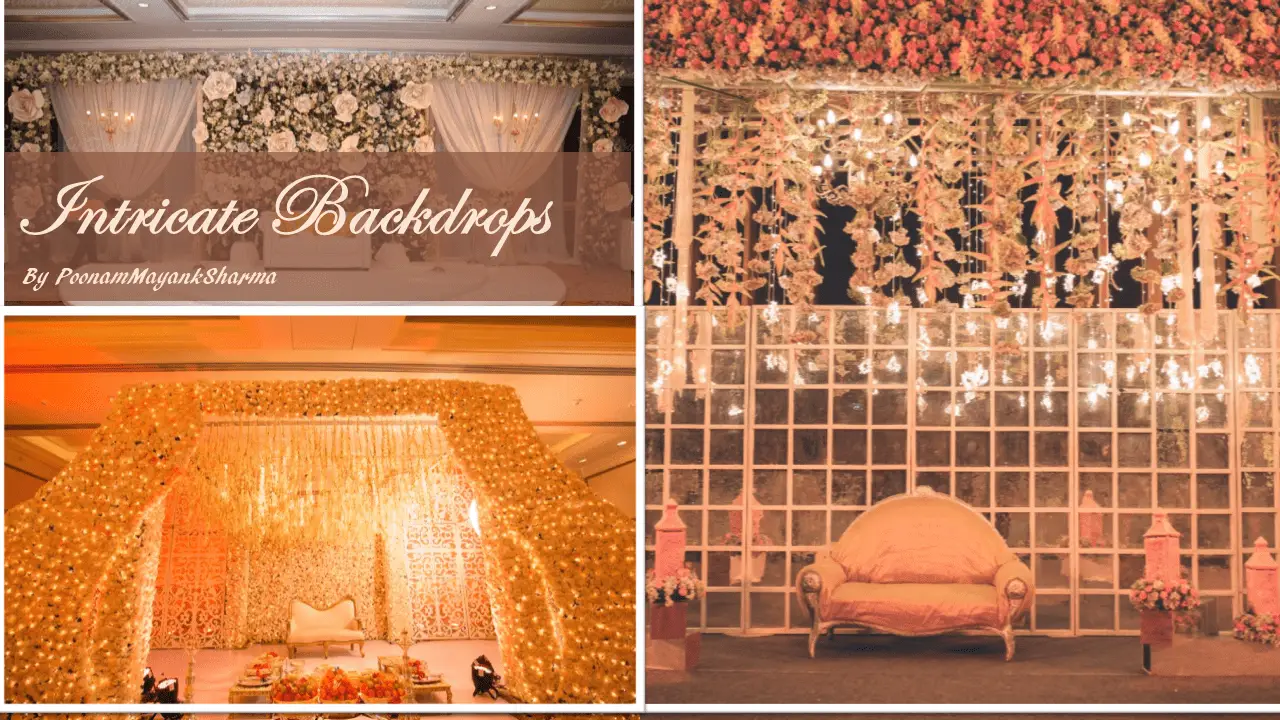 Flowers by design Intricate backdrops and floral designs