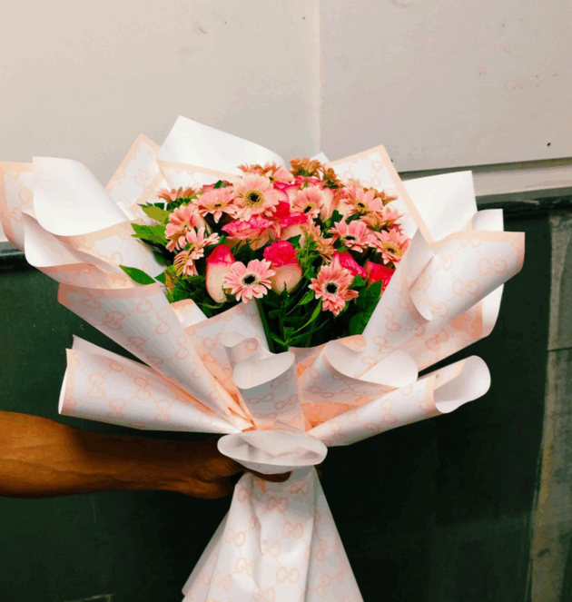 Peachy Bloom Bouquet - Image 3