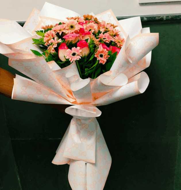 Peachy Bloom Bouquet - Image 2